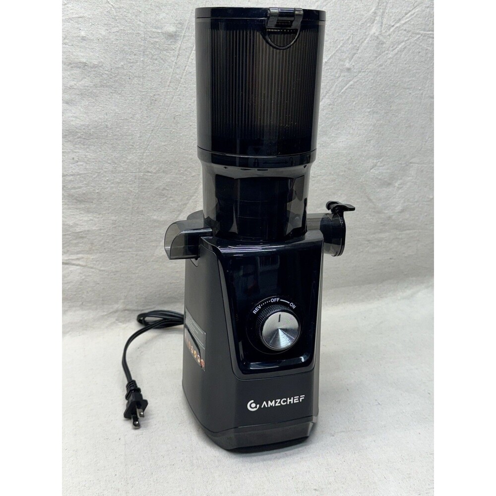 AMZCHEF Cold Press Juicer SJ-046G Slow Masticating Juice Extractor Black